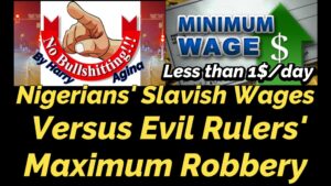 Read more about the article NIGERIANS’ SLAVISH WAGES VERSUS MAXIMUM ROBBERY BY EVIL RULERS