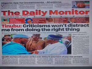 Read more about the article “CRITICISMS WON’T DISTRACT ME FROM DOING THE RIGHT THING,” SAYS NIGERIA PRESIDENT BOLA TINUBU, WITH IMPUNITY