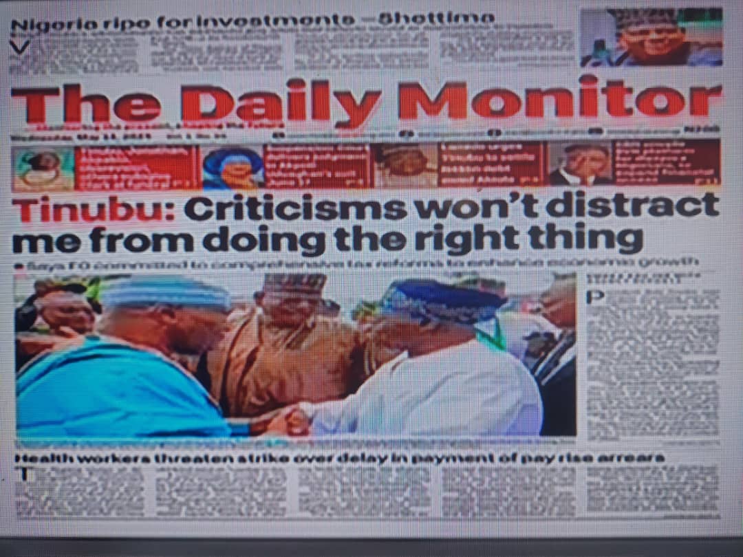 Read more about the article “CRITICISMS WON’T DISTRACT ME FROM DOING THE RIGHT THING,” SAYS NIGERIA PRESIDENT BOLA TINUBU, WITH IMPUNITY