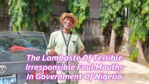 Read more about the article THE LAMBASTE OF TERRIBLE IRRESPONSIBLE FOUL MOUTHS IN NIGERIA GOVERNMENT FEATURES SENATOR AKPABIO