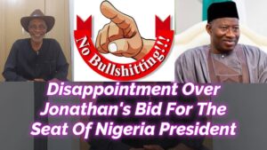 Read more about the article DISAPPOINTMENT OVER JONATHAN’S BID FOR THE SEAT OF THE PRESIDENT IN 2027