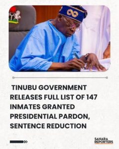 Read more about the article MATTERS ARRISING FROM MASSIVE PRESIDENTIAL PARDON GRANTED TO SOME TERRIBLE NIGERIAN CRIMINALS BY PRESIDENT BOLA TINUBU