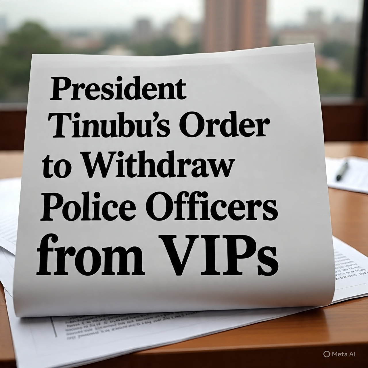 Read more about the article PRESIDENT TINUBU’S ORDER TO WITHDRAW NIGERIA POLICE OFFICERS FROM SO-CALLED VERY IMPORTANT PERSONS (VIPs)