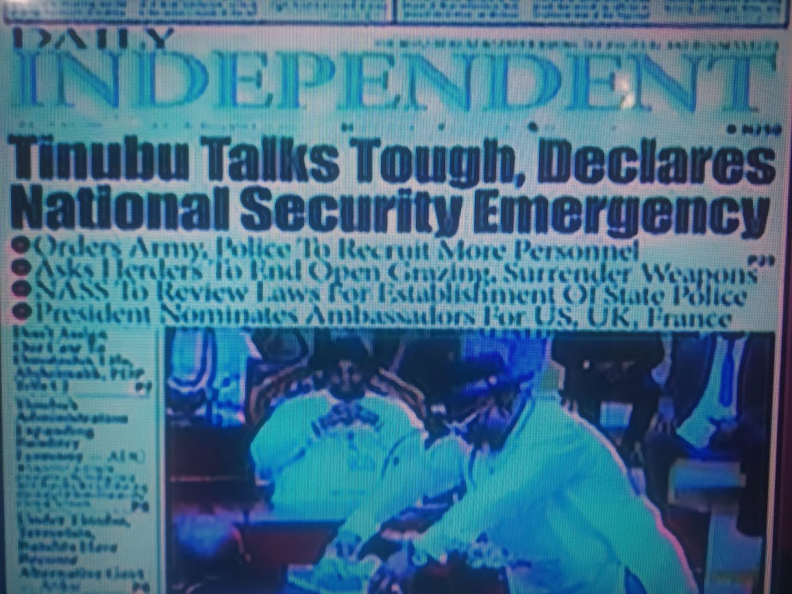 Read more about the article NIGERIA PRESIDENT BOLA TINUBU’S TOUGH TALKS VERSUS TERRORISTS AND BANDITS TOUGH ACTS
