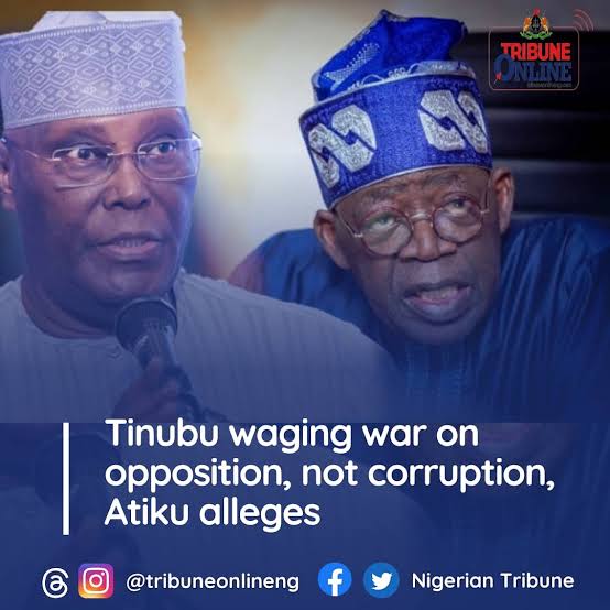 Read more about the article ALLEGATION OF NIGERIA PRESIDENT TINUBU’S WEAPONIZATION OF EFCC AND OTHER ANTI-CORRUPTION AGENCIES OF NIGERIA