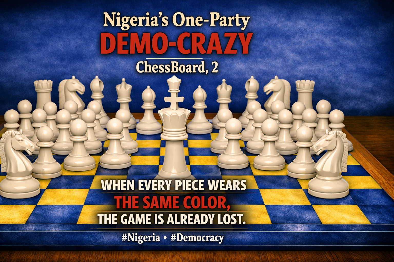 Read more about the article NIGERIA’S ONE-PARTY DEMO-CRAZY CHESSBOARD OF METAPHORS, 2